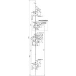 Vachette - serrure � larder trilock s�rie 5000 3 points sgn2 t�ti�re 18mm a2p 18002000