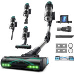 Vactidy blitz v15 max - aspirateur balai sans fil - 70kpa / 130aw - 1. 5l - 65min - aspiration et lavage ...