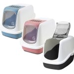 Vadigran - chats de wc nestor porte battante chats de wc nestor bleu clair