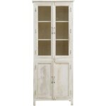 Vaisselier en bois de manguier blanchi cuzco