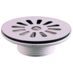 Valentin - bonde � grille pour �vier pvc et gr�, diam�tre 60