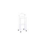 M&s - valet de nuit double sur roulettes teinte blanc