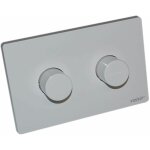 Valsir - plaque de commande wc encastr� winner et cubik, double touche blanche