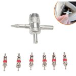Valve demonte obus avec 4 - 1 outil de r�paration valve pneu portable obus de valve facile � utiliser ...