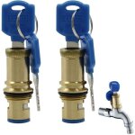 Valve en laiton � t�te de disque en c�ramique avec valves de rechange � cl� - valve de rechange pour ...