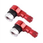 Valves de pneu, 2pcs 11. 3mm roues universelles en aluminium pour moto tiges de valve de pneu caps 90 ...