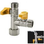 Vanne � 3 voies raccord en t robinet de toilette � 3 voies g 1 / 2 douchette