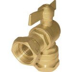 Vanne acs �querre avant ou apr�s compteur �crou 20x27 pour raccordement sur pe25 - codital france