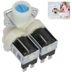 Vanne d'admission d'eau, pp + lectrovanne d'admission d'eau en alliage d'aluminium  double tte pour ...