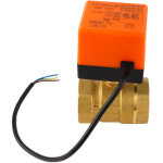 Vanne � bille motoris�e en laiton 12v dc dn40 g1 - 1 / 2  pour climatisation, actionneur �lectrique 2 ...