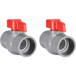 Vanne � bille ronde en pvc, vanne en plastique, vanne � bille en plastique (50 mm) aesap thsinde 2 pi�ces ...
