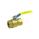 Sferaco - vanne d'arrt nf laiton pn5 srie gaz f / f 1 / 2' (15 / 21) poigne jaune