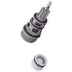 Hansgrohe ? inverseur bain - douche uv20 ? finition m�tal ? entraxe standard ? compatible mitigeur bain ...