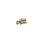 Vanne compteur  purge - laiton - ecrou tournant / rac serrage ext pe - manette laiton 20x27 - 25