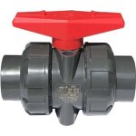 Vanne double union � coller diam 40 mm vanne boisseau pvc robinet boisseau sph�rique robinet a bille ...