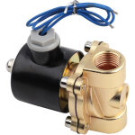 Vanne �lectrovanne 12v dc 1 / 2  pour eau, air, carburants et gaz