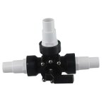 Vanne de piscine avec inverseur de tuyau, raccord 3 voies 1, 5 pouce, embout de rechange pour tuyau pvc ...