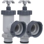 Vannes  piston de piscine 2 pcs vidaxl
