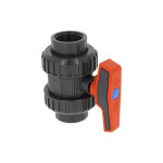 Vanne plastique 1 / 4 tour femelle - femelle 40 - 49 Vanne plastique 1 / 4 tour femelle - femelle 40 - 49
