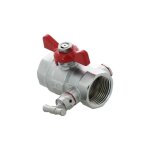 Ezfitt - vanne et robinet laiton - vanne � sph�re laiton papillon � purge - ff 1''