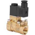 Vanne � sol�no�de pilot�e pour air, huile, eau - alimentation 24v dc
