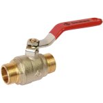 Somatherm - vanne � sph�re pn30 passage int�gral acs poign�e rouge m / m 3 / 8''(12x17)