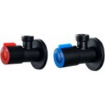 Vanne triangulaire en laiton filet, vanne d'angle pour cuisine, salle de bain, toilette, vanne d'arrt ...