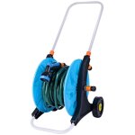 Varan motors - sx - 901 - 20 enrouleur de tuyau d'arrosage mobile 20m sur roues, d�vidoir avec lance ...