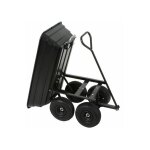 Varan motors - tc1801 chariot de jardin  benne basculante, chariot transporteur remorque  benne charge ...