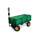 Varan motors - tc1840a chariot de jardin, remorque à main, avec bâche, cotés amovibles, max 350kg Varan motors - tc1840a chariot de jardin, remorque à main, avec bâche, cotés amovibles, max 350kg