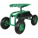 Varan motors - tc4501a si�ge de jardinage 150kg, chariot de jardin, banc roulant, chariot d'atelier, ...