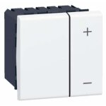 Variateur 400w toutes lampes mosaic 2 modules blanc legrand 099686