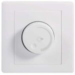 Variateur encastrable de lumi�re, bouton rotatif mural pour contr�le de luminosit�, ouylaf