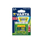 4 piles rechargeables accu varta aa lr6 1. 2v 2400mah