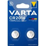 Varta - pile ronde lithium cr2016 blister de 2 - 6016101402