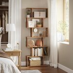 Vasagle ? biblioth�que moderne 6 niveaux 70 x 24 x 191. 6 cm ? panneaux d'agglom�r� m�lamin�s ? cloison ...