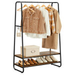 Vasagle portant  vtement, porte - manteaux, armoire, vestiaire, avec 2 tagres, 6 crochets en forme ...
