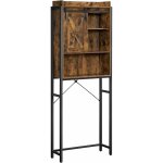 Vasagle - tagre wc, meuble de rangement pour toilettes, pour machine  laver, placard, cadre en acier, ...