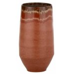 Paris prix - vase allong en cramique 'aline' 50cm rouge