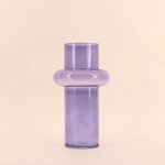 Vase anneau en verre violet 31cm