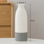 Vases blancs pour la d�coration, vases en c�ramique blanc - gris, vase � , style libre simple � la mode, ...