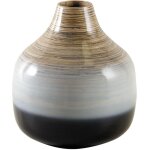 Vase boule bambou laqu
