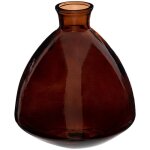 Vase candy verre recycl� marron h19cm atmosphera cr�ateur d'int�rieur