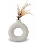 Vase, vase en c�ramique d�coration de la maison minimaliste d�co blanc v�g�tarien en c�ramique pot de ...