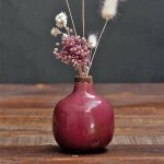 Chehoma - vase cramique rose 10x9cm