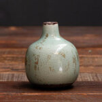 Vase céramique vert - de - gris 9cmx10cm Vase céramique vert - de - gris 9cmx10cm