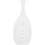Beliani - vase décoratif de forme de cruche fabriqué en céramique blanche de 39 cm de hauteur au style ... Beliani - vase décoratif de forme de cruche fabriqué en céramique blanche de 39 cm de hauteur au style ...