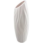 Vase de d�coration - en plastique pe haut de gamme - ornement de table pour salon (gris, 20, 5 cm) - ...