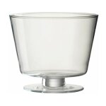 Paris prix - vase design en verre 'olivia' 19cm transparent