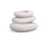 Vase eden blanc en polym�re monacis - l75xp62xh47 cm